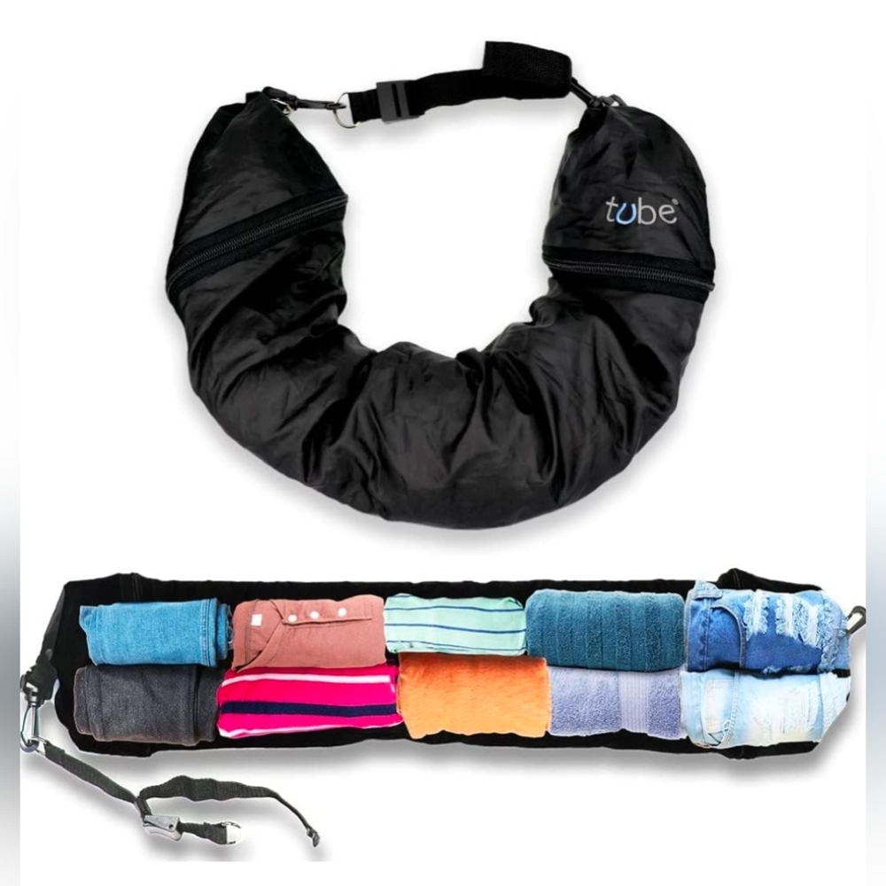 TUBE Travel pillow you stuff with clothes